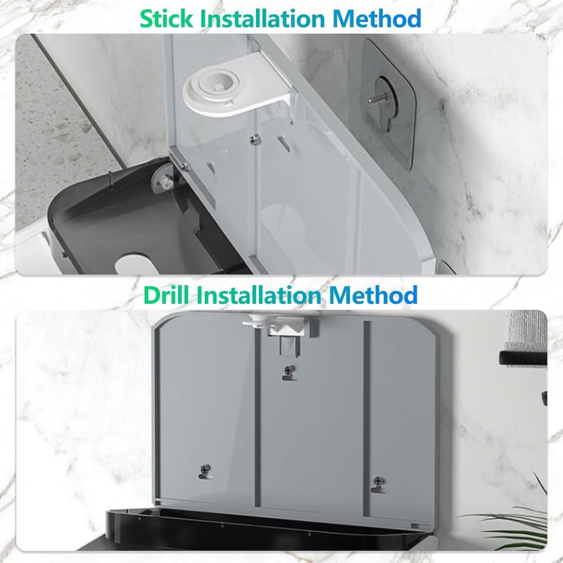 pollock Commercial Paper Towel Dispenser Holder Wall Mount, Multi-fold Trifold C Fold Hand Towel Dispenser, Bathroom Paper Towel Dispenser, Toilet Paper Napkin Holder - Image 5